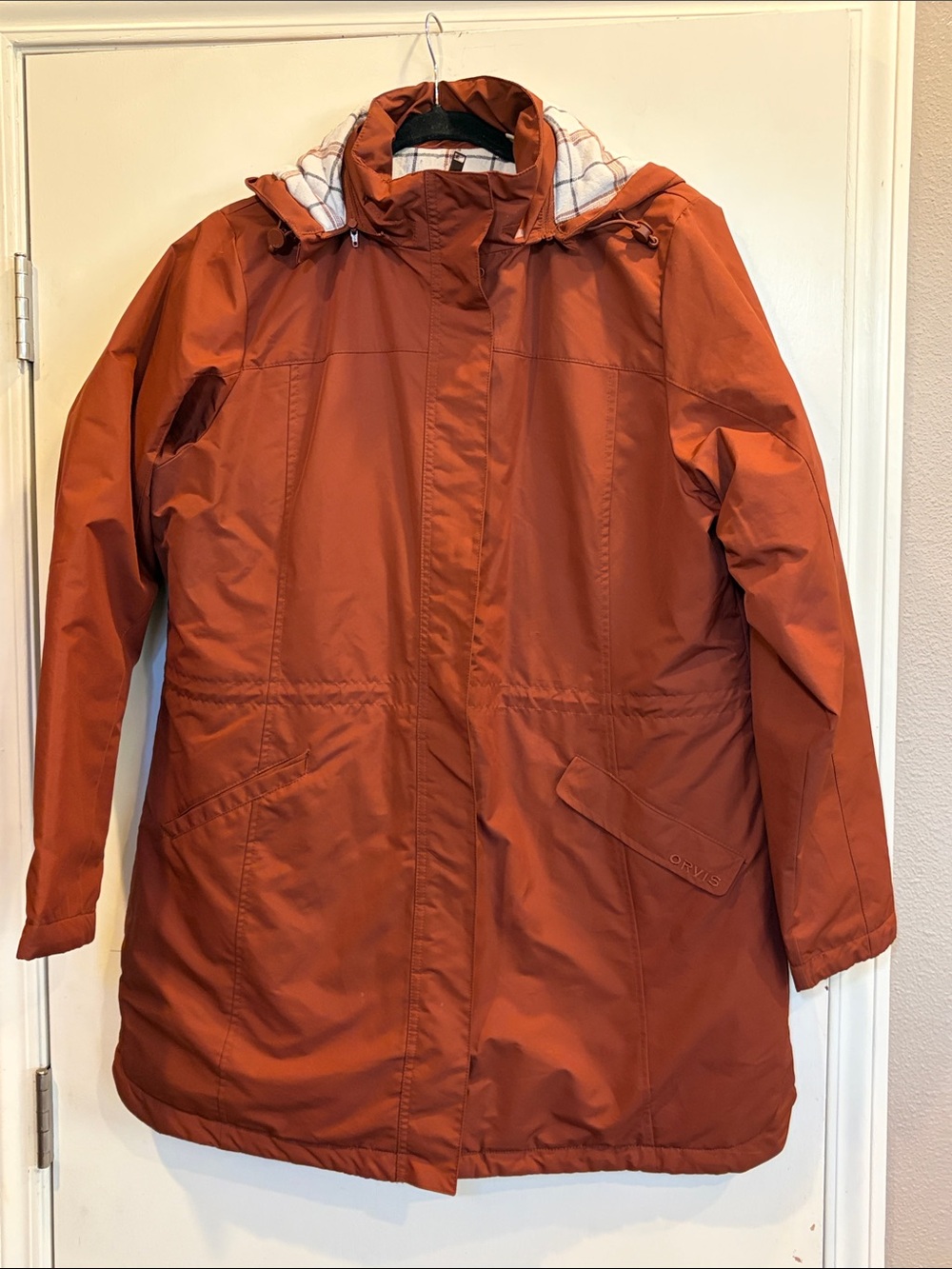 Orvis Women's Waterproof Rust Hooded Parka Jacket